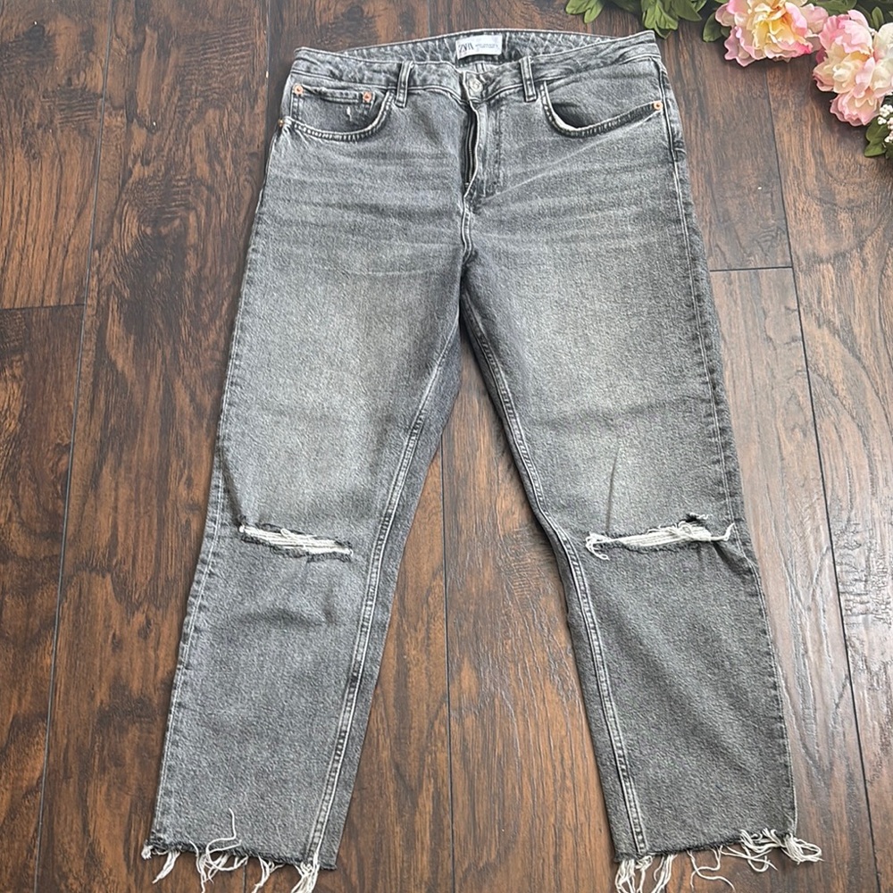 Zara Charcoal Denim Pants
